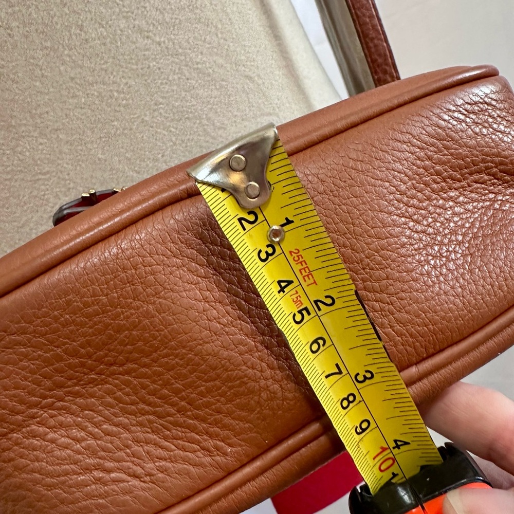 J. Crew ‘Signet’ Leather Crossbody Purse in Saddle Lock & Key - Picture 16 of 16